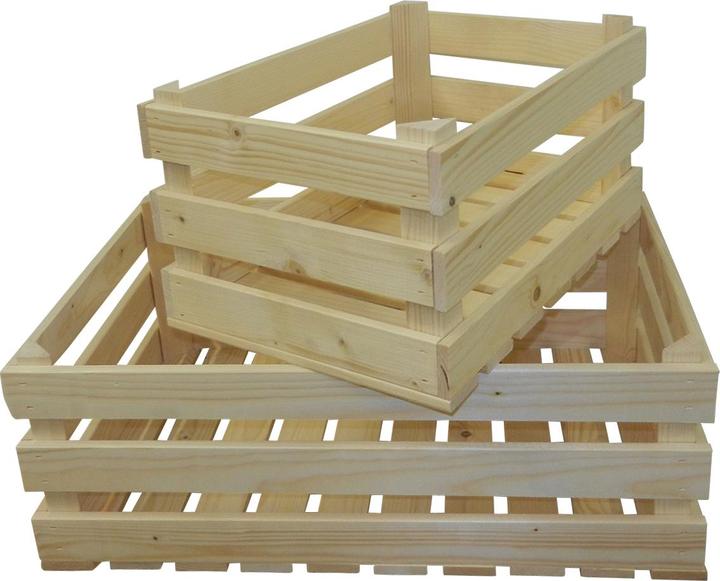 Immagine prodotto Natura Punto Scatole di legno Harasses Set di 2 naturali