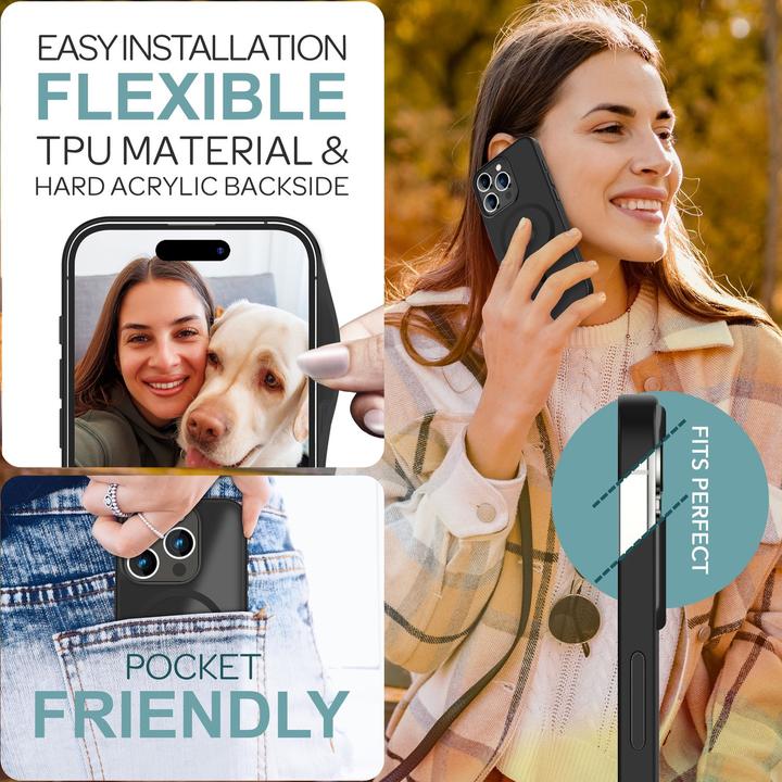 Image du produit Nalia Étui hybride mat avec fonction MagSafe (Apple iPhone 16 Pro)