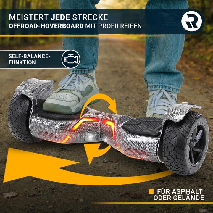 Produktbild Robway Hoverboard X2 E-Balance Board Scooter Elektro Roller Smart Self Balance (Woodland Camo Offroa
