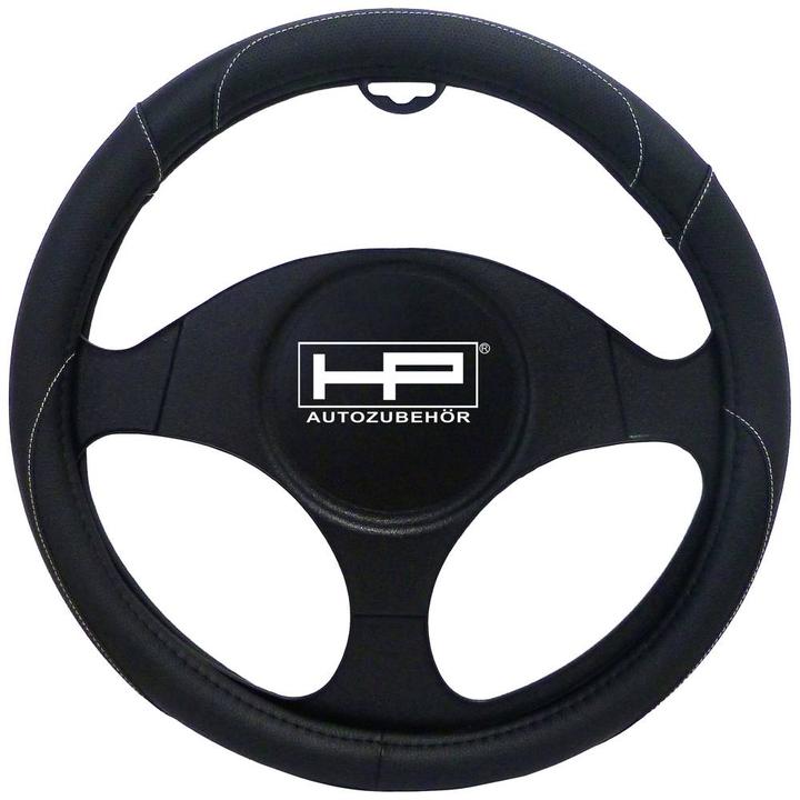 Actual product image HP Autozubehör Steering wheel cover (Ø x H) 39 cm x 4 cm Polyurethane (PU) Black 37 -