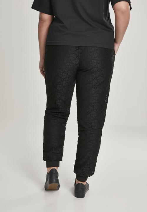 Image du produit Urban Classics Pantalon de jogging en jersey de dentelle pour dames (M)