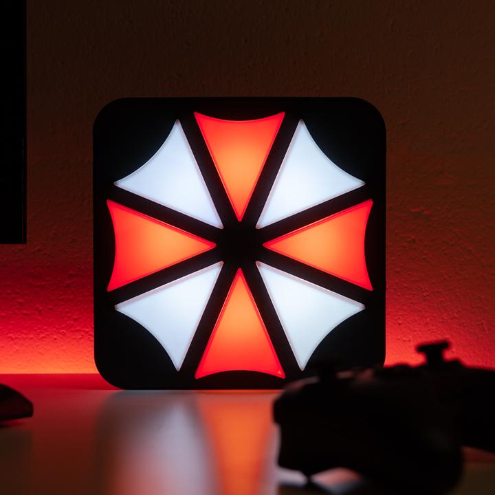 Actual product image Numskull Resident Evil Umbrella Corporation - 3D wall light