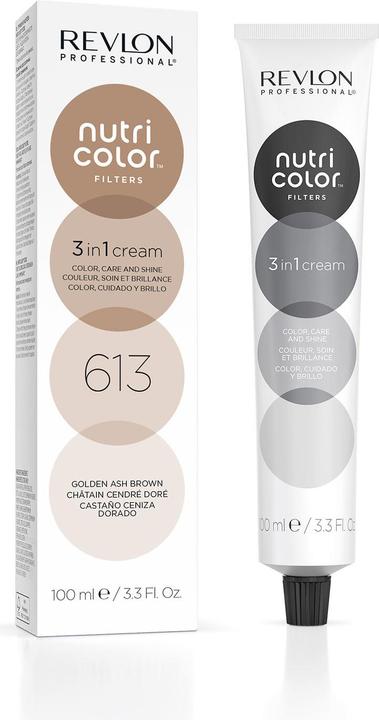 Produktbild Revlon Professional Nutri Color Creme - Golden Ash Brown 613 (Hell Braun)