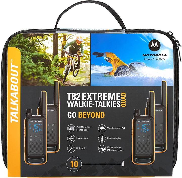 Actual product image Motorola TLKR T82 Extreme Quadpack (10 km)