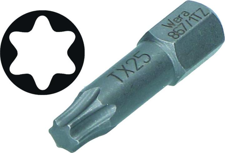 Actual product image Wera 867/1 TZ TX 20 x 25 mm (Hexagon socket TX M20)