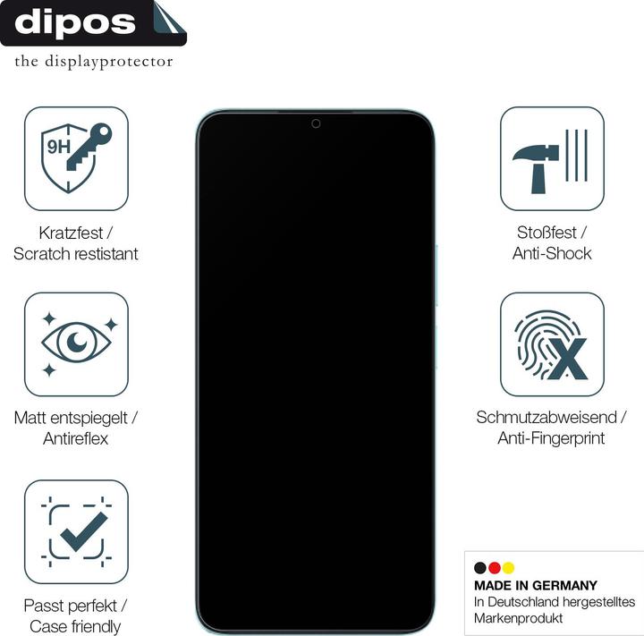 Immagine prodotto Dipos Anti-Shock Pellicola Protettiva opaco (1 Pezzo/i, Honor X6a)