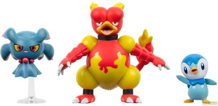Produktbild Jazwares Pokémon Battle Figure Set Figuren 3er-Pack Plinfa, Traunfugil, Magmar 5 cm