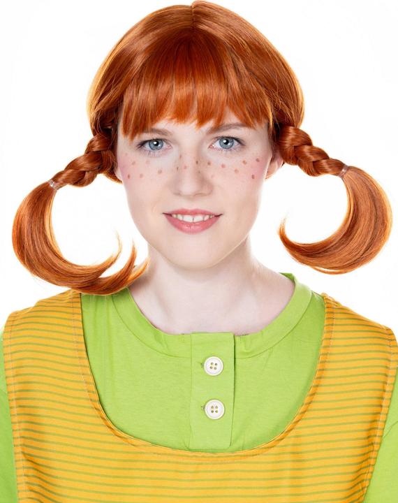 Actual product image Maskworld Pippi Langstrumpf Perücke - Fasching Kostüm Perücke