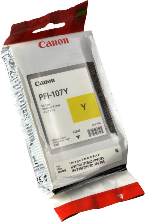 Actual product image Canon Pfi-107y (Y)