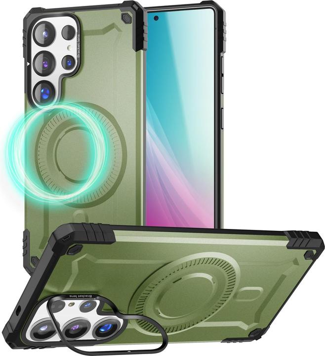 Image du produit Nalia Granite - Armor Panzer Hülle mit MagSafe Ring und Ständer - Military Hardcase (Samsung Galaxy S25 Ultra)