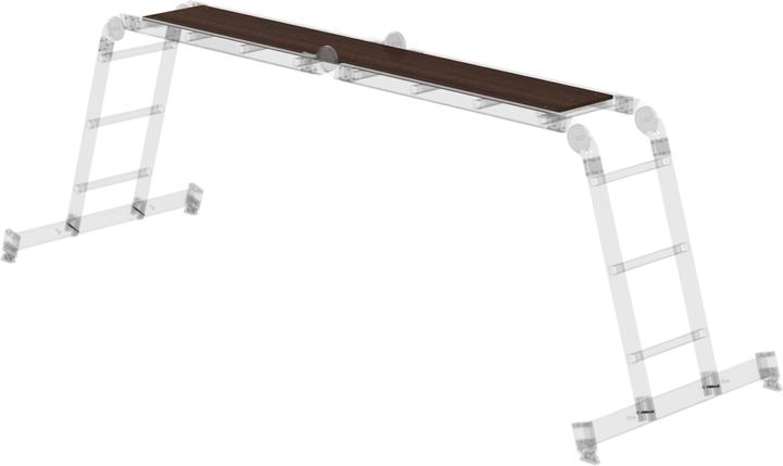 Produktbild kaiserkraft Holzbelag für Vielzweckleitern 4-teilig passend zu Best.-Nr. 031314 (Gerüst, 195 cm)