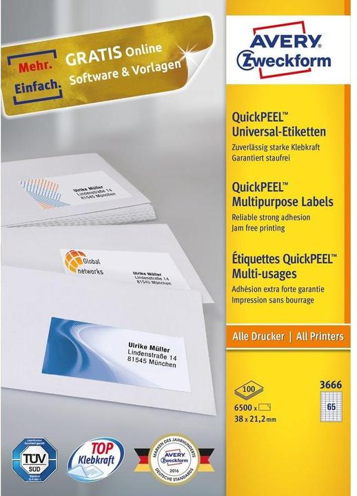 Produktbild Avery Universal-Etiketten