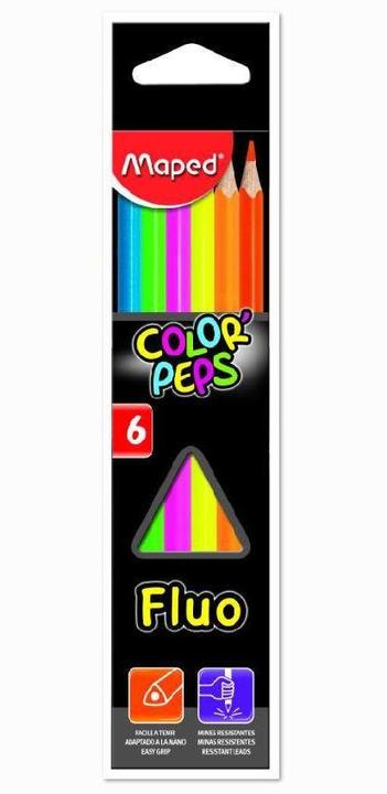 Actual product image Maped Color Peps (Orange, Yellow, Green, Blue, Pink, Red, 6 x)