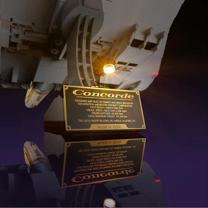 Actual product image Light my bricks LMB 2.0 LED light set for LEGO 10318 Concorde