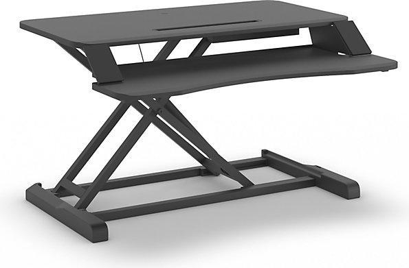 Actual product image Fellowes Corsivo™ sitting/standing workstation, HxWxD 110 x 800 x 615 mm, black.