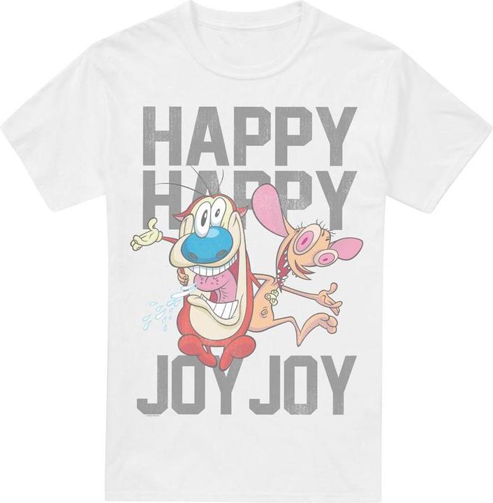 Immagine prodotto Ren & Stimpy Happy Happy Joy Joy Maglietta Uomo (4XL)