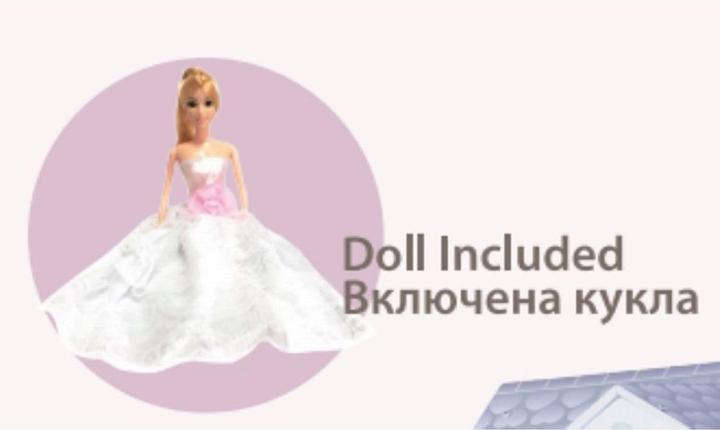 Actual product image Moni Wooden doll's house 4107 Aria 14 pieces