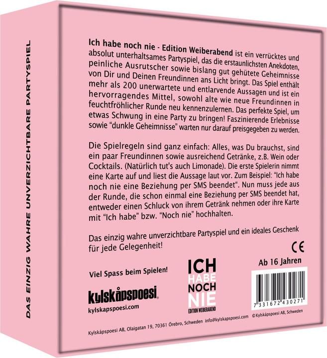 Produktbild Ich Habe Noch Nie - Weiberabend (Deutsch)