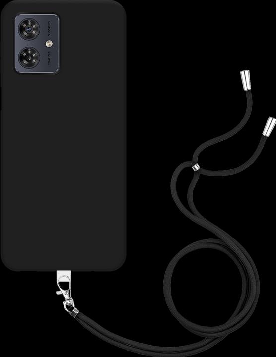 Produktbild Cazy Handykette Hülle Kompatibel mit Motorola Moto G54 5G - Silikon Handyhülle mit Band Necklace Hülle -