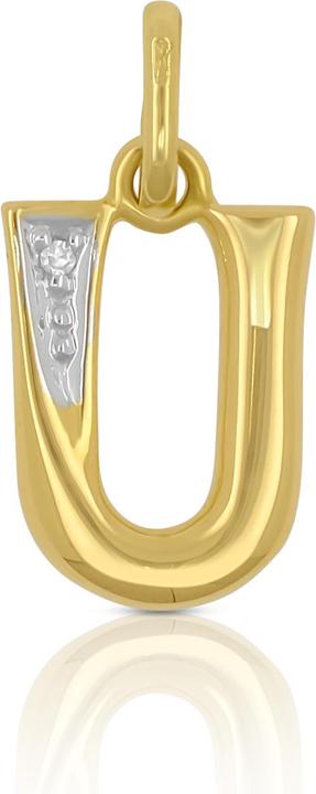 Muau Buchstabe (750, Weissgold, 18K Gelbgold)
