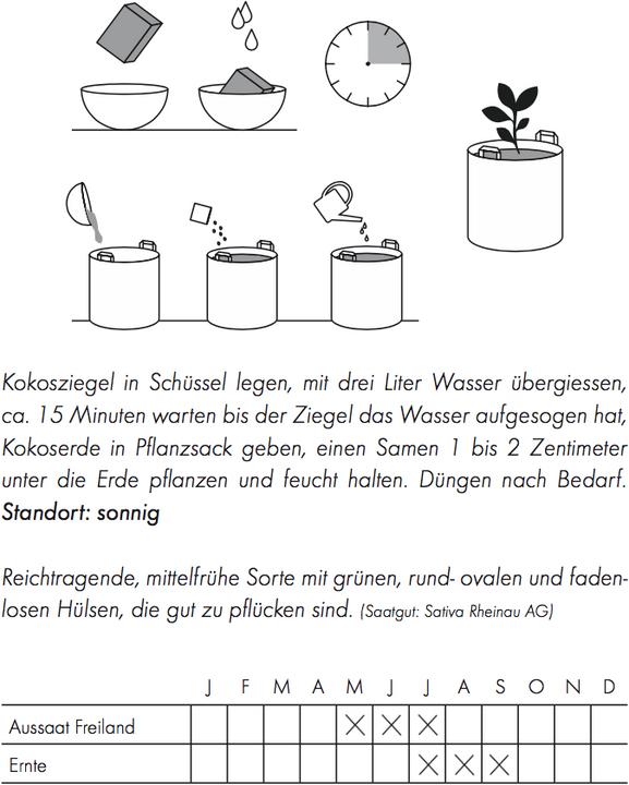 Produktbild Gorilla Gardening Bohnen Pflanzsack (Gemüsesamen)