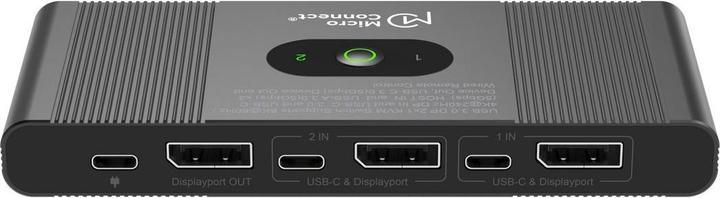 Actual product image MicroConnect Displayport & USB 2 to 1 way