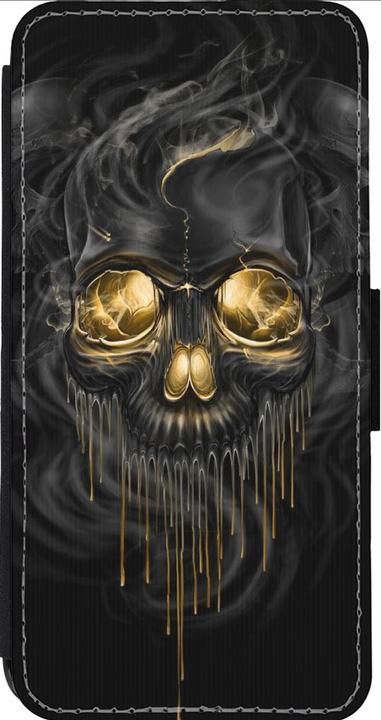 Actual product image PhoneLook Coque Wallet noir Skull 02 (Apple iPhone 13 Pro Max)