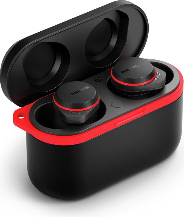 Productafbeelding Philips TAA7507BK/00 Echte draadloze sporthoofdtelefoon Bluetooth Zwart (ANC, 7 h, Draadloze)