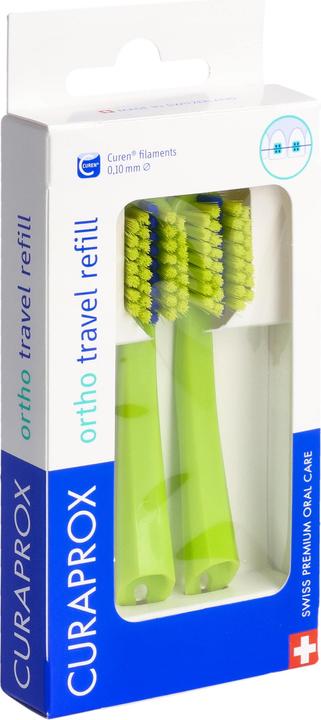 Curaprox CS 5460 Travel Set Ortho refill grün (Weich, 2 x)
