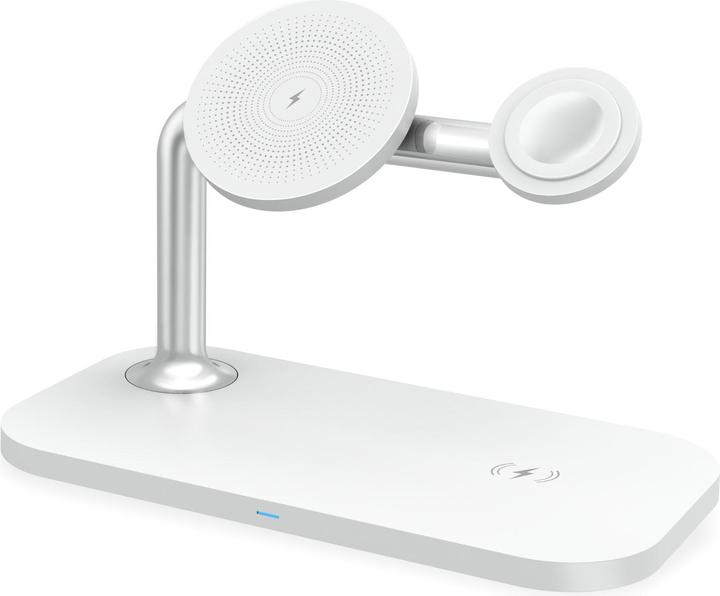 Produktbild RealPower ChargeAir MAG Ladestation mit Magsafe weiss (15 W)