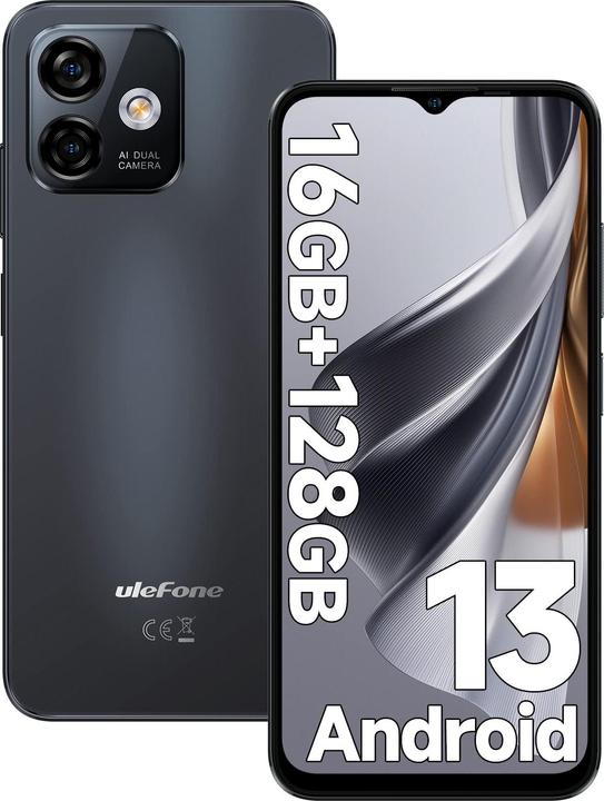 Produktbild Ulefone Note 16 Pro (128 GB, Schwarz, 6.52", Hybrid Dual SIM, 4G)
