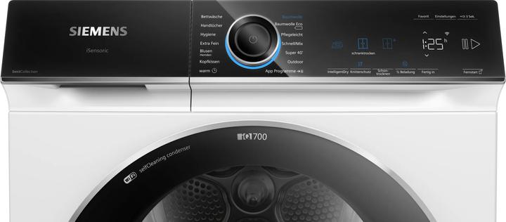 Produktbild Siemens WQ45B2BG0 Wärmepumpentrockner A+++ 9kg intelligentDry autoDry (BC+) (9 kg, Rechts)
