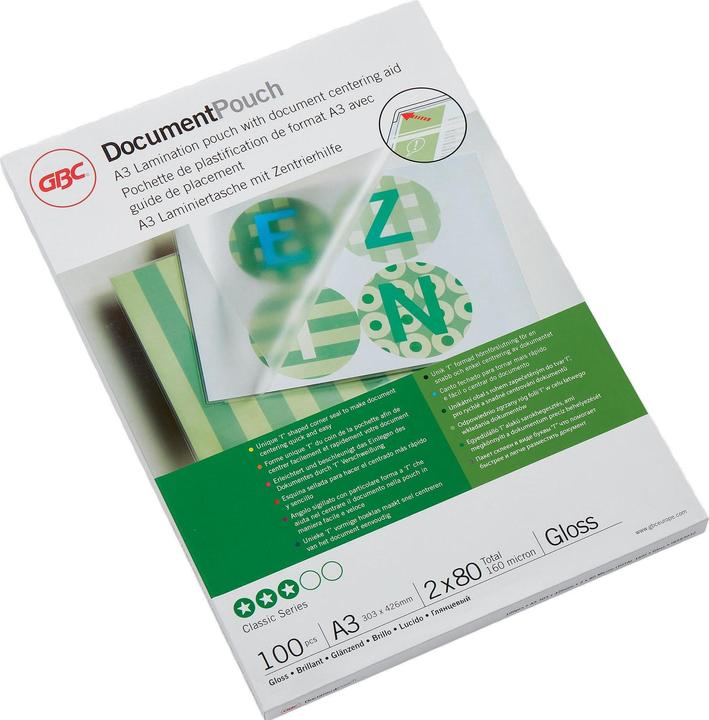 Actual product image GBC Premium quality laminating films (A3, 100 Piece, 80 µm)