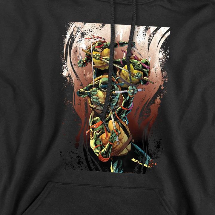 Immagine prodotto Teenage Mutant NT Earthy Rainbow Warriors Felpa con Cappuccio Uomo (XXL)