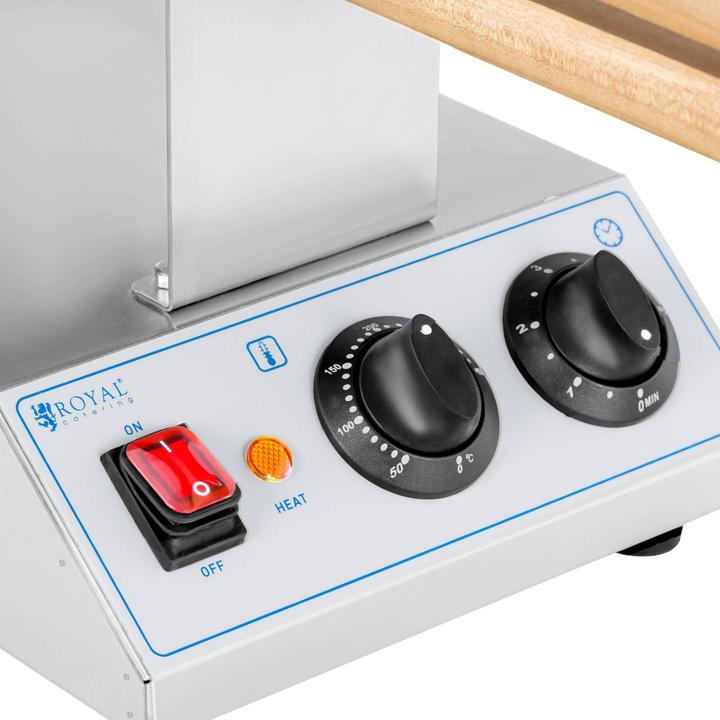 Produktbild Royal Catering Bubble Waffeleisen 1.415 W 250 °C Timer: 0 - 5 min Waffeleisen Waffelmaschine