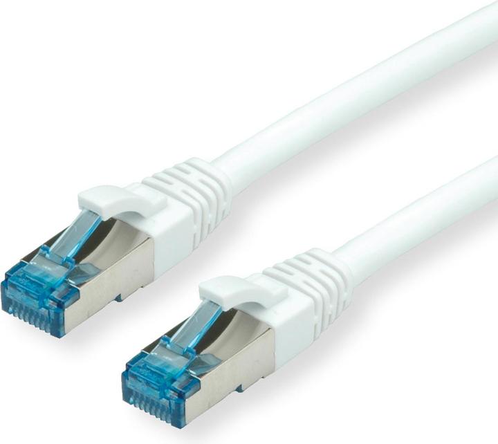 Value S/FTP patch cable Cat6A white 0.3m (S/FTP, CAT6a, 0.30 m)
