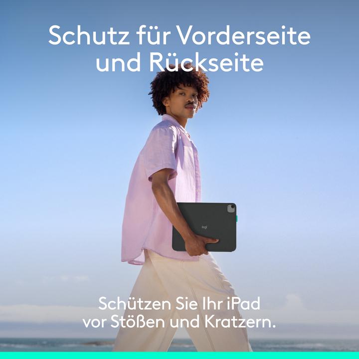 Produktbild Logitech Flip Folio (DE, iPad Air 11 2025, iPad Air 2022 (5. Gen), iPad Pro 11 2024 (M4))