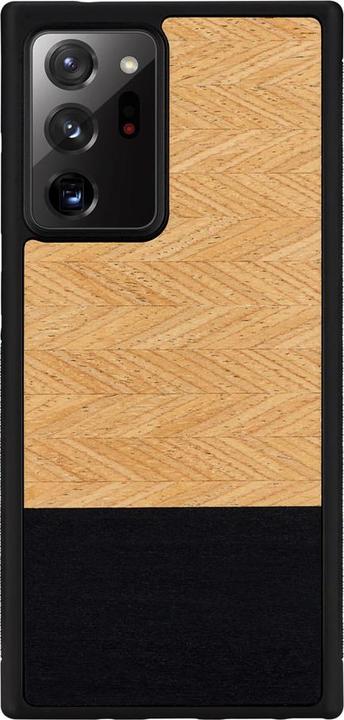 Actual product image Man.Wand &WOOD case for Galaxy Note 20 Ultra herringbone nero juodas (Samsung Galaxy Note 20 Ultra)