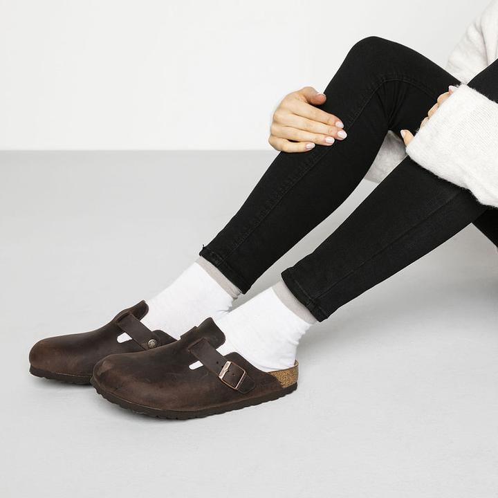 Actual product image Birkenstock Boston Nubuck Leather Oiled Narrow (42)