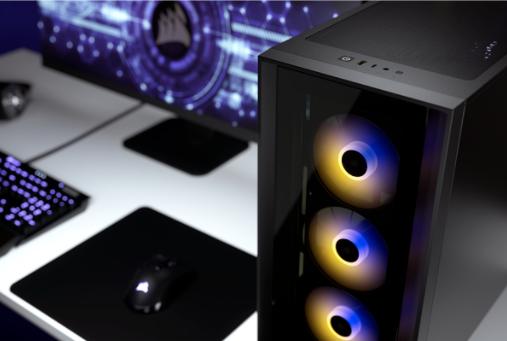 Actual product image Corsair iCUE 4000X (mATX, Mini-ITX, ATX, E-ATX)