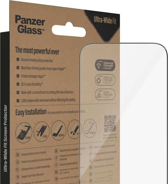 Actual product image PanzerGlass Ultra-Wide Fit (1 Piece, Apple iPhone 14 Pro)