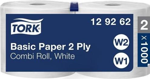 Actual product image Tork Basic Paper Combi Roll White 2x340m (2 x)