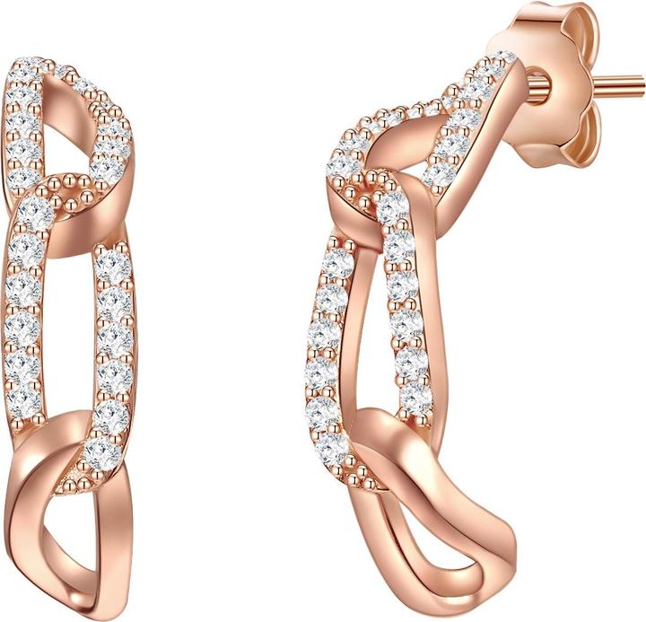 Immagine prodotto Glanzstücke München Donna Argento Cubico Zirconia Oro Rosa - 28491 (Argento)