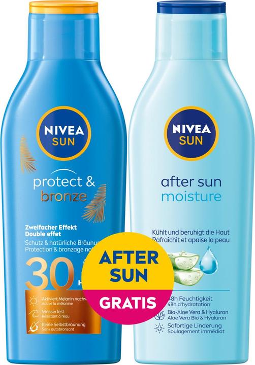 NIVEA Mixpack Pro&Br Lot LSF30 400ml +Aft Sun Lot (Sonnenlotion, SPF 30, 400 ml, 466 g)