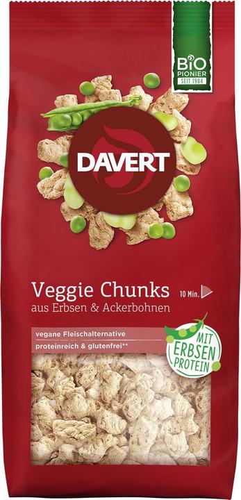 Davert Chunks de pois et de fèves Veggie Bio (100 g)