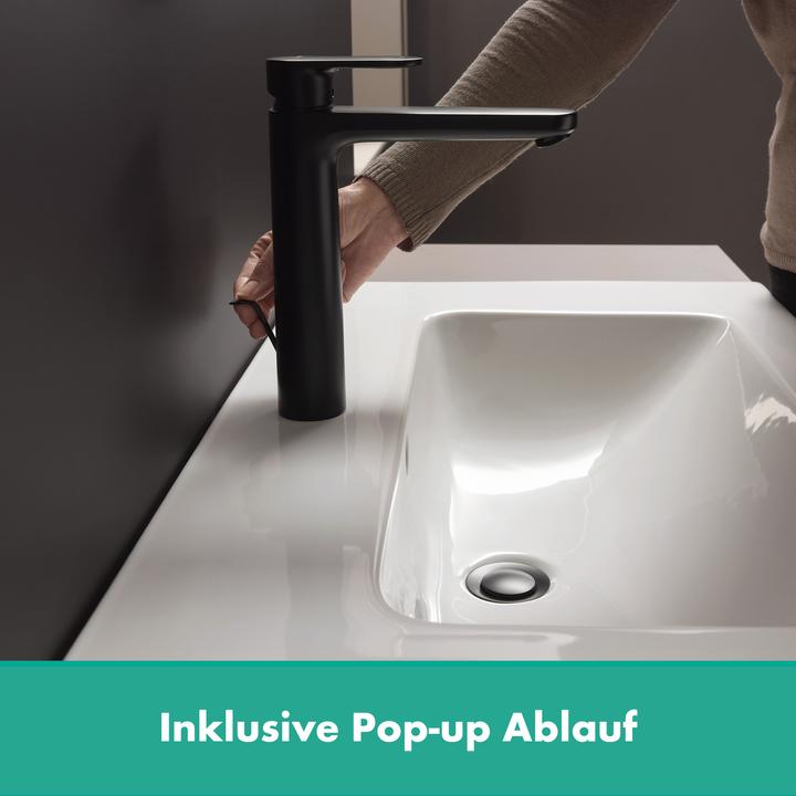 Produktbild hansgrohe Vernis Blend Einhebel-Waschtischarmatur 190 mit Zugstangen-Ablaufgarnitur