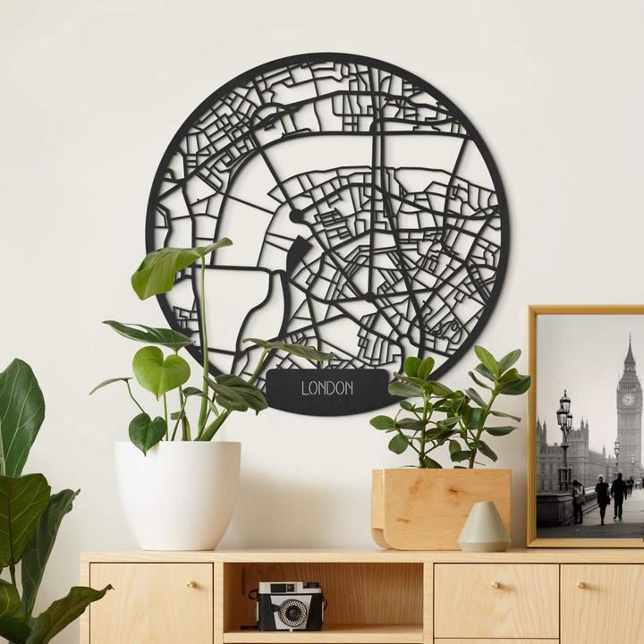 Produktbild Trenddeko Stadtplan London (Ø 70 cm)