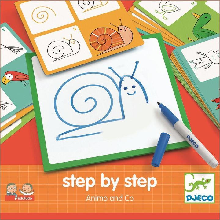 Immagine prodotto Djeco Passo dopo passo Animali e Co (Tedesco, Francese, Italiano, Inglese)
