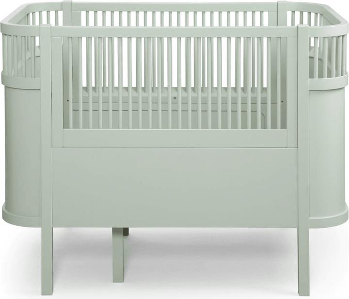 Sebra Bett Baby & Junior Nebelgrün (70 x 140 cm)