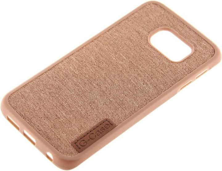 Produktbild OEM Silicone Case Textile for Samsung S6 Edge brown (Samsung Galaxy S6 Edge)